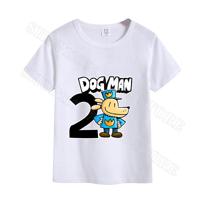Dog Man Unisex T-shirt Summer Clothes Cotton Comfortable Short Sleeves Birthday Tops Cartoon Anime Graphic Print T Shirts Gifts