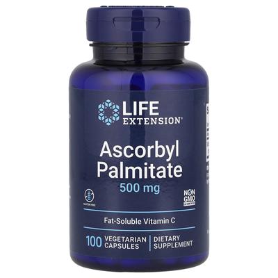 Ascorbylpalmitat, 500 mg, 100 Gemüsekapseln