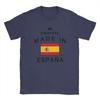 Spain Spanish Map T Shirt Summer  Trendy Cool TShirts Men Cotton Crew Neck Oversized Clothing Short Sleeves Vintage Tshirt