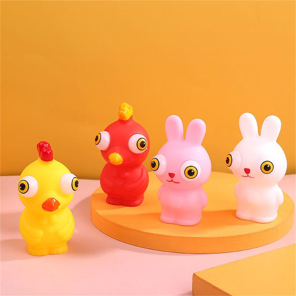 Cartoon Squeezing Eye Blowing Pinching Music Stress Relieving Gaze Release Stress Relieving Doll Toy