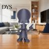 3D Printed Statue Alien Ornament, Funny Figurine, Collectible Big Head Gift for Sci-fi Fans Desk Shelf Decor, Lovers PLA Plastic