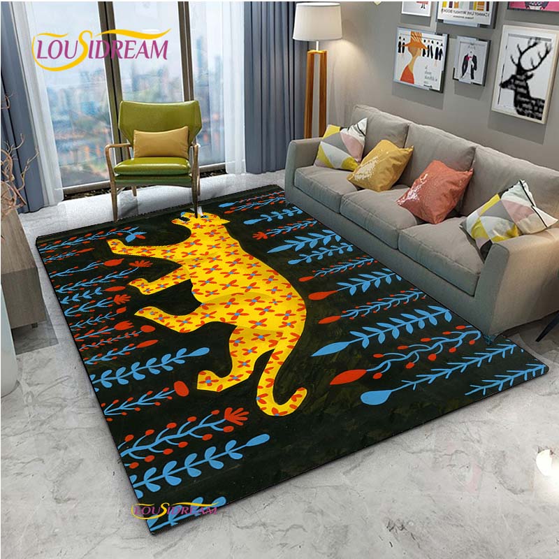 Ancient Egyptian Abstract Carpet for Living Room Bedroom Rug Kitchen Door Kids Unslip Floor Mats Photography Props Alfombra Rug