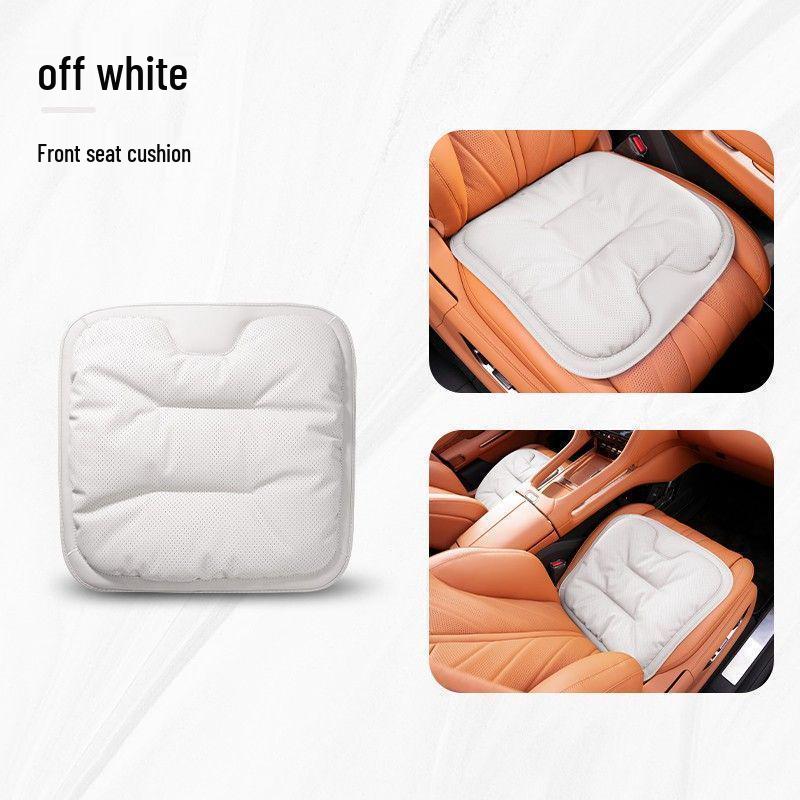 Customizable Nappa Leather Car Seat Cooling Pad - Summer Breathable, Non-Slip, High-End Ventilated Cushion for All Seasons
