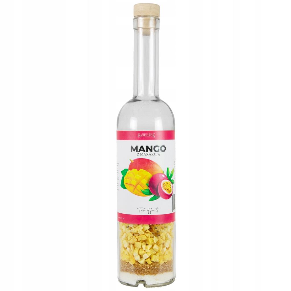 500ml bottle with fruit OWN MANGO AND PASSION FRUIT LIQUEUR - DIY