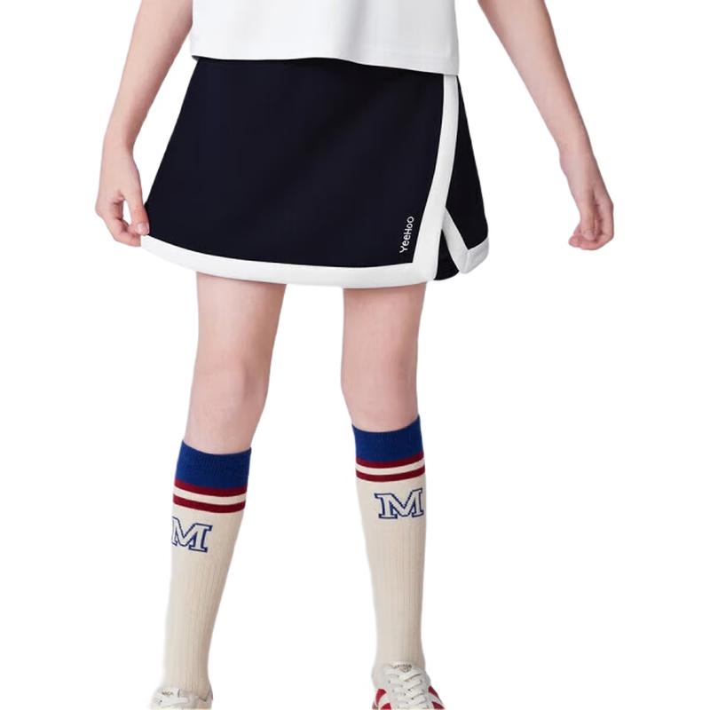 YEEHOO Girls Sun-Protective Quick-Dry Casual A-Line Skirt 165 темно-синий