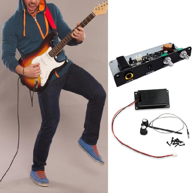 Guitar Equalizer Pickup with Tone Volumes Control Knob Guitar Pickup Silence Guitar Equalizer Pickup Guitar Accessories