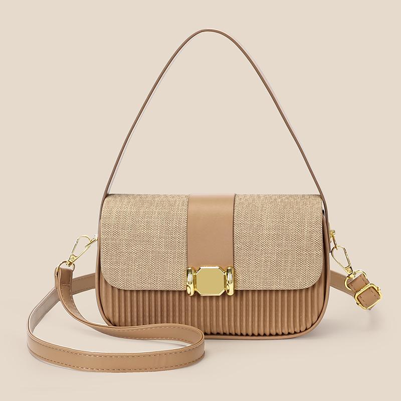 Women’s Fashion Shoulder Bag Crossbody Bag Soft PU Leather Handbag with Adjustable Strap Lightweight Casual Daily Commute All-match Solid Color Bag