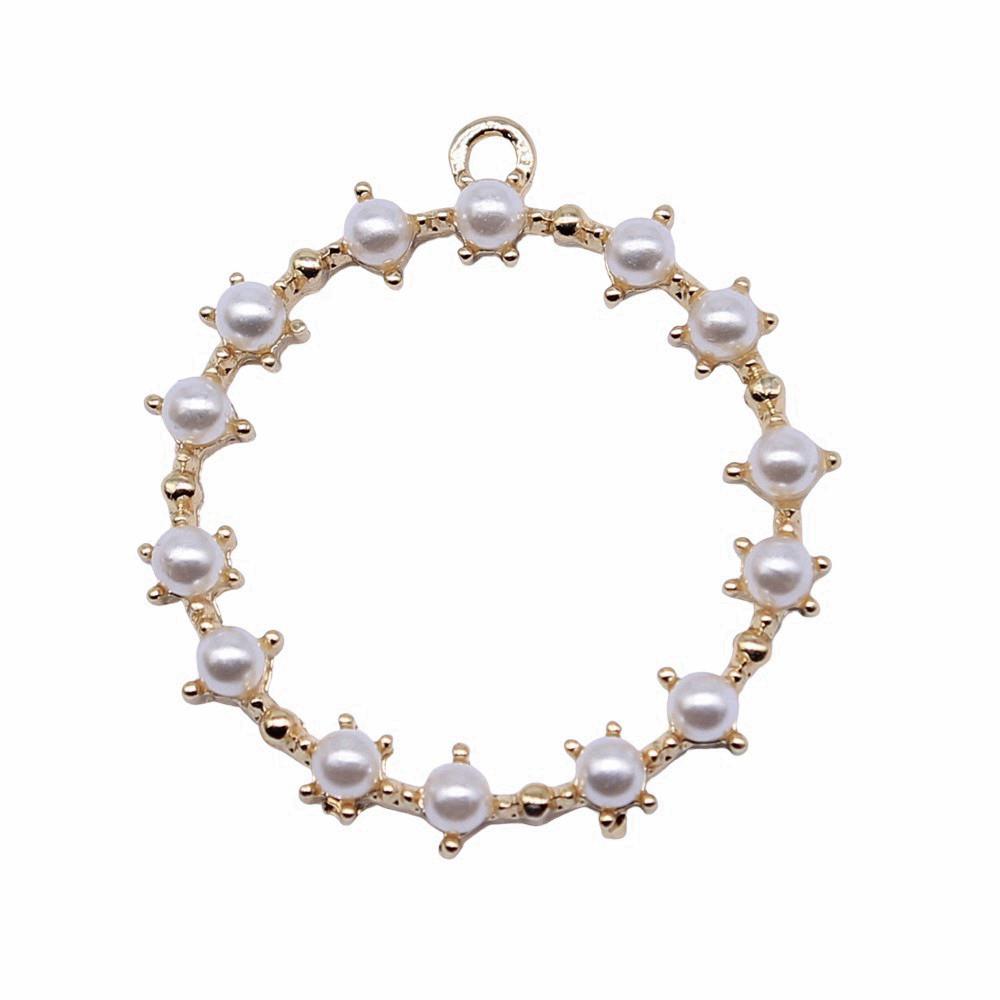 Enamel Charms Multi Color Pearl Pendants For Popular Jewelry Making