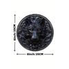 Wooden Wolf Head Wall Sign, High-Quality HD Printing, Pre-Drilled, Weather Resistant, Wall Art, Home Decor, for Door, Wall, Home, Room