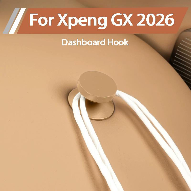 For Xpeng GX Xiaopeng GX 2026 Car Dashboard Storage Hooks Fixed Screws Interior Modification Accessories