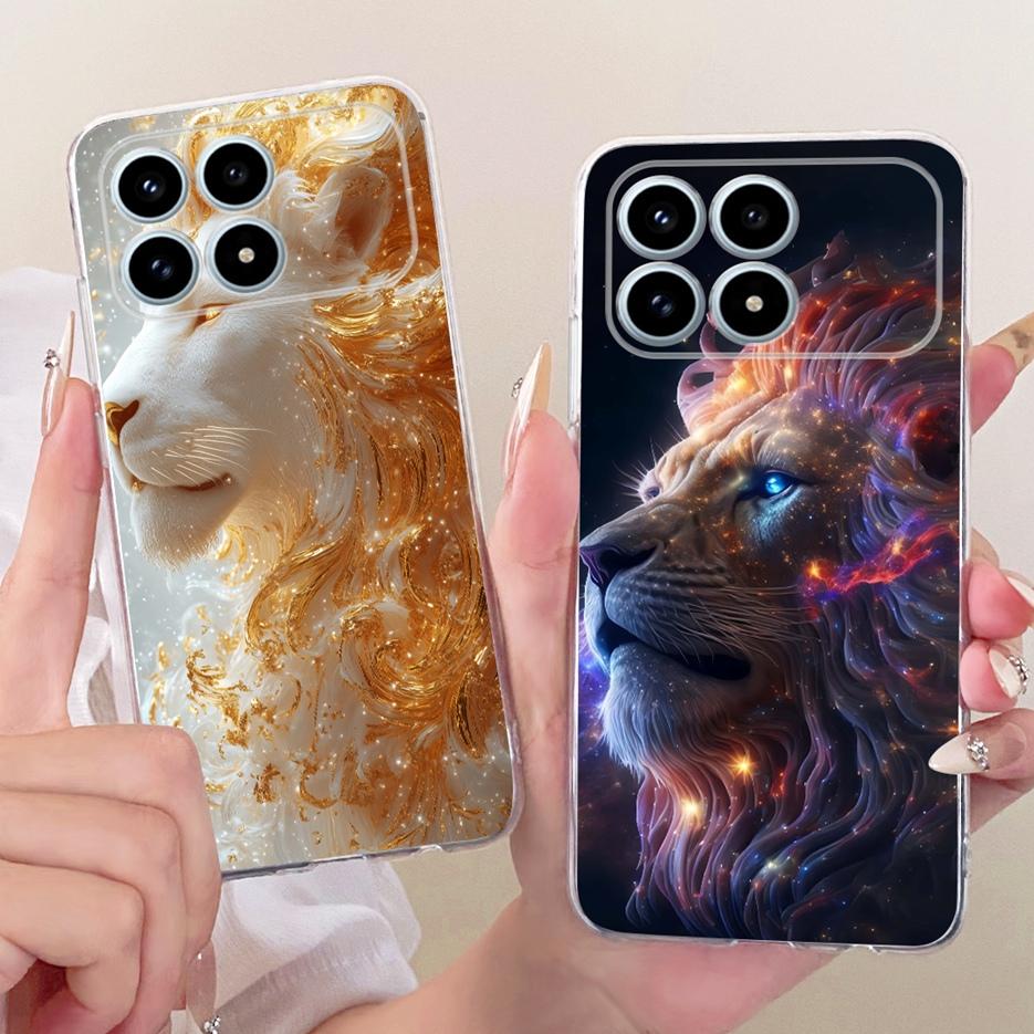 For Xiaomi Poco F8 Pro Case Cute Lion Fashion Painted Cover Soft Slim Phone Case For Xiaomi Poco F8 Ultra F8Pro F8Ultra 5G Shell
