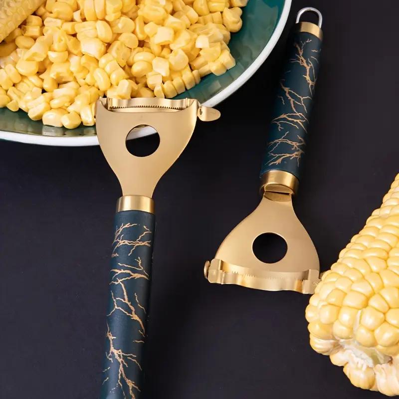 Stainless Steel Corn Stripper - Reusable Cob Peeler & Thresher, Multifunctional Kitchen Gadget for Easy Prep