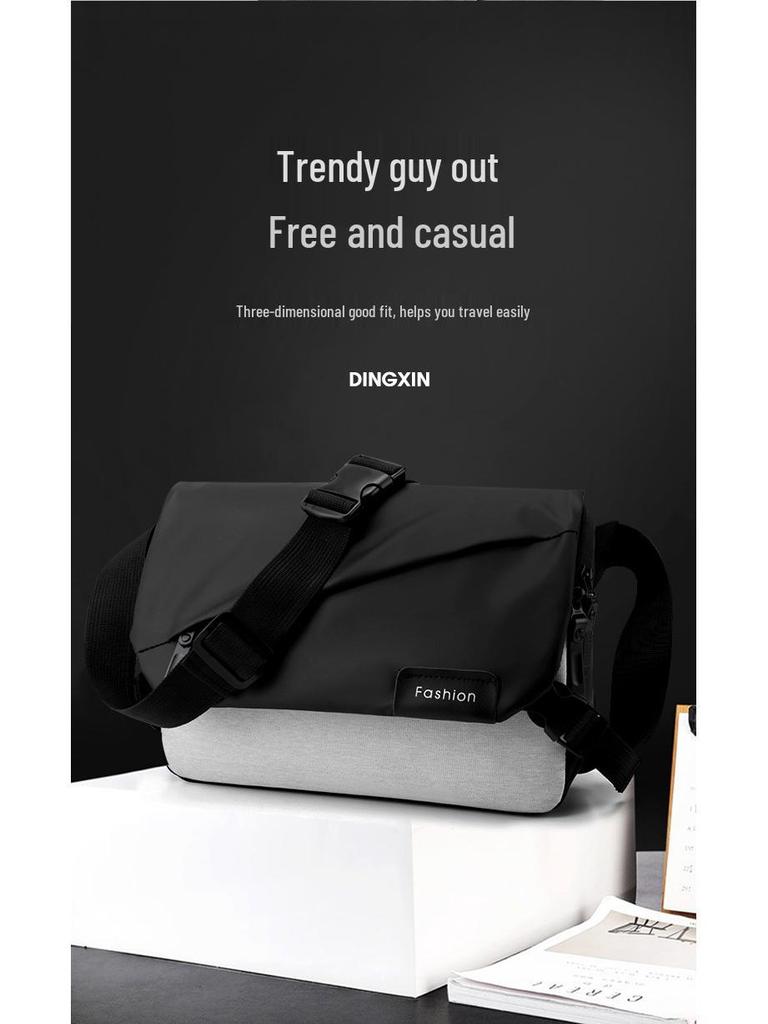 2023 Trendy Colorblock Men's Large Capacity Multifunctional Crossbody Shoulder Bag