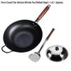 Yoshida Craftsman Nitrided Flat-Bottom Wok Set
