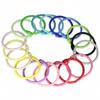 5/10pcs 30mm Colorful Metal Alloy Card Ring Key Binder Jump Ring DIY O Shape Keychain Keyring for Jewelry Making DIY Accessories