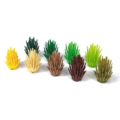 Bloco de construção de mosaico de partículas pequenas peças arbusto de jardim flor planta planta de floresta brinquedo