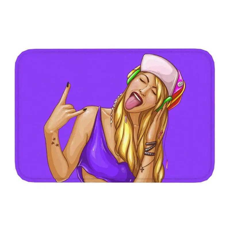 Personnalisé Wow Pop Art Sexy surpris dame paillasson antidérapant entrée cuisine salle de bain sol porte tapis dessin animé fille tapis