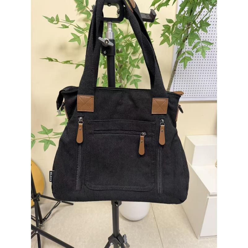 

Large Capacity Women s Tote Bag New Retro Casual Handbag Commuter Crossbody Shoulder Bag KTB 37*14*33CM чёрный