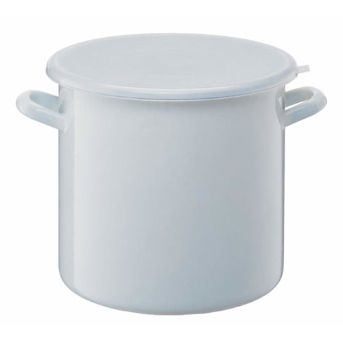 Takagi Metal Pickle Container Stock Pot, Enamel, Round, 27cm, HSP-27