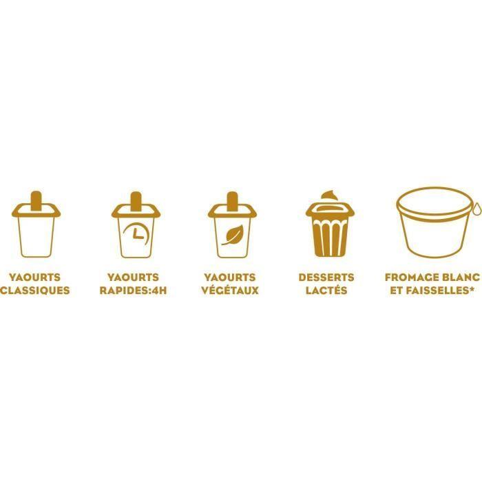 Yaourtière LITTLE BALANCE - Little Dessert - Capacité 9 pots de 145ml - 5 programmes automatiques - 30W