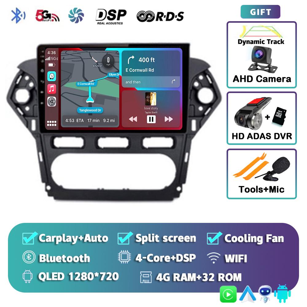 Android 14 Carplay For Ford Mondeo 4 2010 2011 2012 213 2014 Car Radio Multimedia Video Player Navigation Stereo GPS 2din Audio