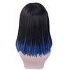 High-temperature fiber Unisex Mens Real Ombre Kimetsu no Yaiba Short Cosplay Wig Synthetic (Hashibira Inosuke)