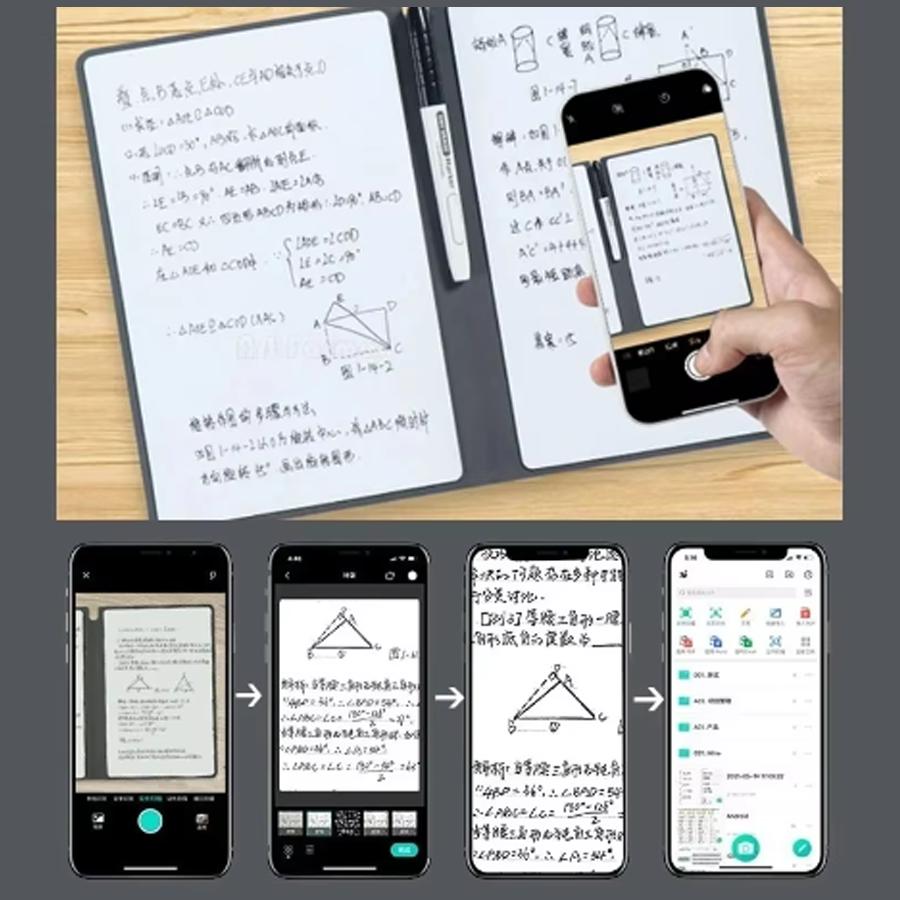 A5 Wiederverwendbares Whiteboard Notizbuch Set Mit Whiteboard Stift Löschtuch Leder Notizblock Wochenplaner Tragbar Stilvoll Büro