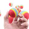 3 Pcs  Pet Rainbow Ball, Cat Foam Toy Cotton Ball Dog Molar Colorful Toy Ball  Pet Supplies  Dog Toys