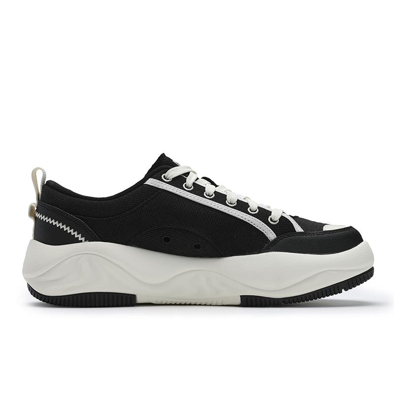 FILA Cookies Retro Series Durable Breathable Lightweight Low-Top Canvas Shoes Men sneaker Black White F12M522301FBG