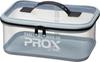 PROX Mini Fishing Bucket, Medium, Blue-Gray, PX9892MBG, with Clear Lid and Sides, Ideal for Storing Small Items