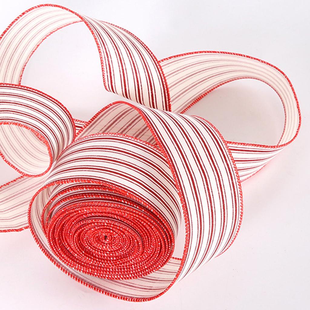 2M Gåvinslagning Trådad Kant Älgtryck Tyg Virvelband Rosett Jul Klassisk Julgran