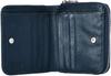 Round Zipper Bifold Wallet Sheep XP34410 Navy [El Homme]