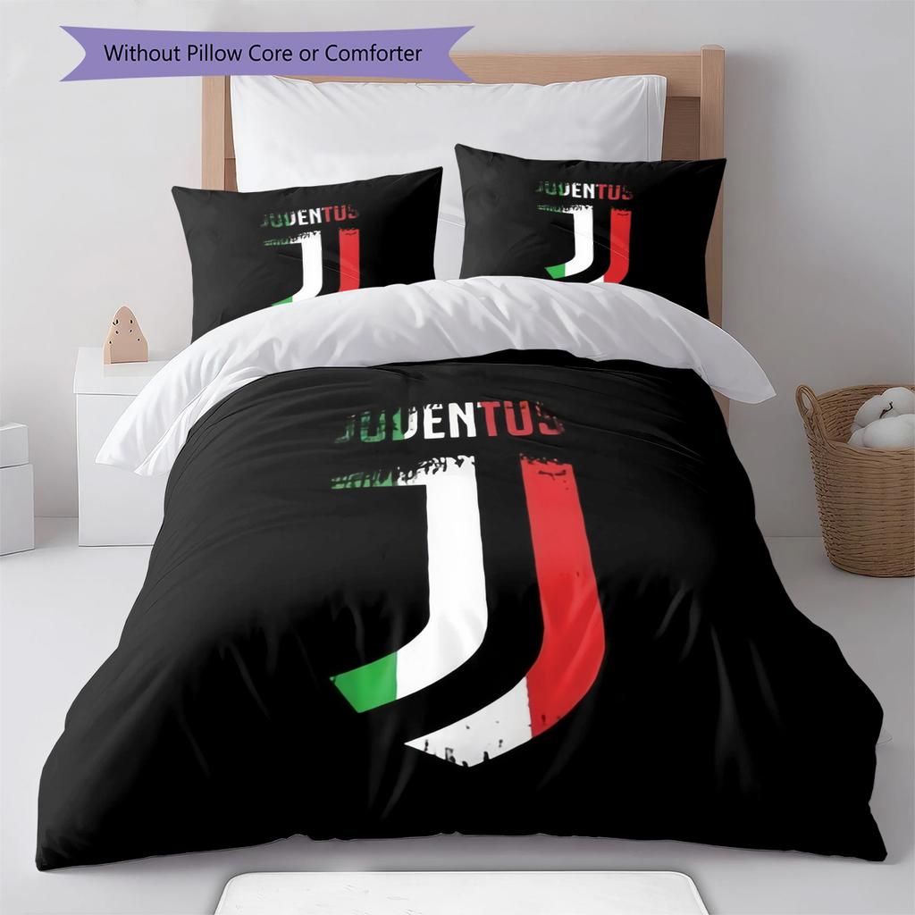 Juventus Sada povlečení Přikrývka Povlak na přikrývku Povlak na polštář Domácí dekorace Narozeninový dárek (1 * povlak na peřinu + 2 * povlak na polštář, bez jádra)
