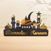 Ramadan Calendar Tabletop Ornament Decorative Craft for Home Office Decor Multifunctional