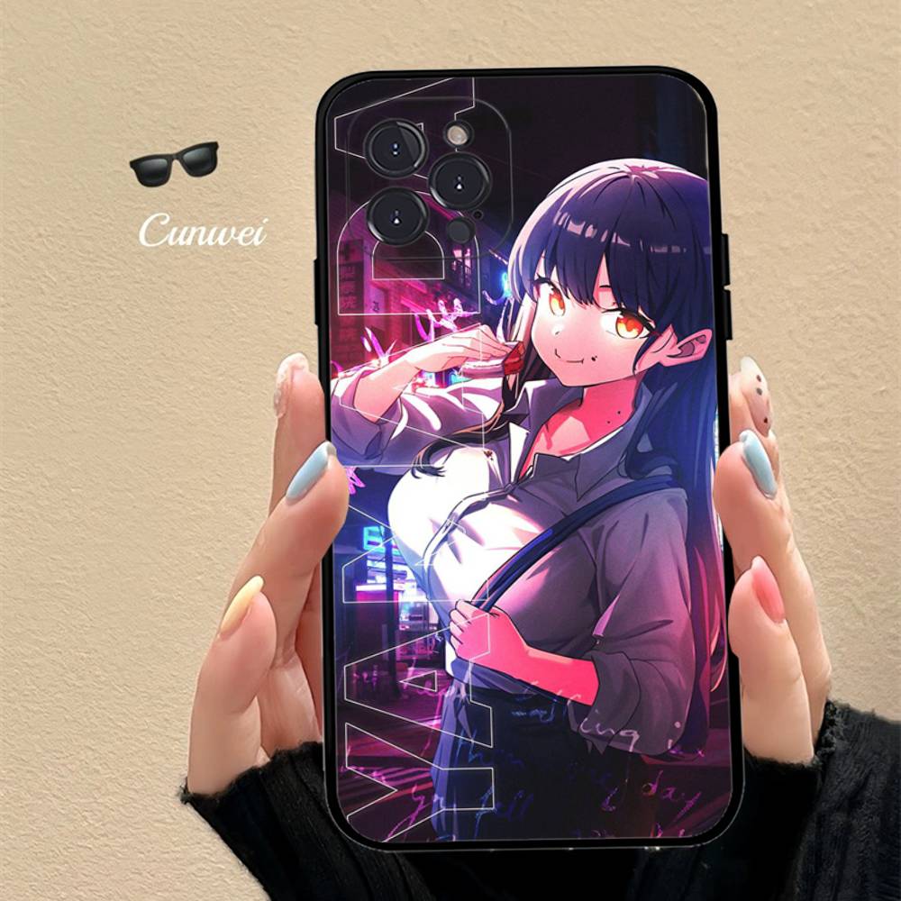 Popular Anime The Dangers In My Heart Phone Case For IPhone 17 16 15 14 13 12 11 Pro Max Plus Mini Silicone Black Cover
