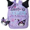 Gakuen Kirameki for alderen 3 og 124982 [Sanrio] Pung i ryggsekkstil, Festival, Kuromi, polyester, PVC, stål, opp,