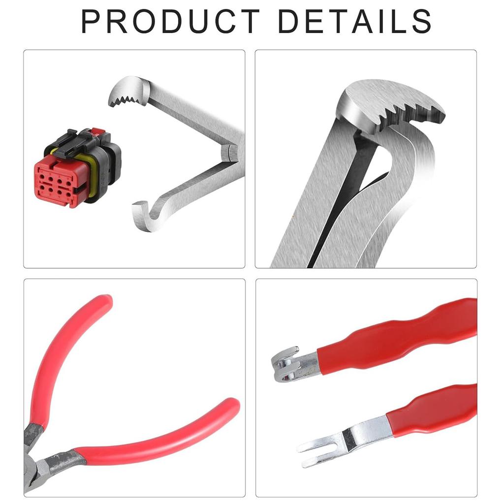 Electrical Tool Set With Disconnect Pliers Separators Terminals Removal Tool For Easy Handling Of Various Wire Types