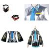 Hatsune Miku Vocaloid Pu Cosplay Top Kleid Krawatten Set für Weihnachtsshow