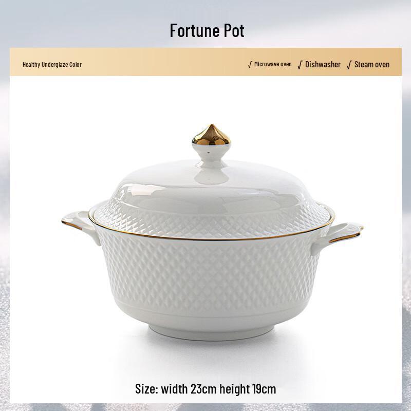 Light Luxury Bone China Dinnerware Gift Set