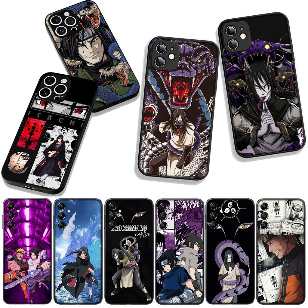 For Samsung Galaxy A25 A37 A57 A12 A14 A50 A51 A70 A71 A72 A21S A04 Note 20 9 8 10 Case Orochimaru Narutos Itachi Uchiha Uchiha