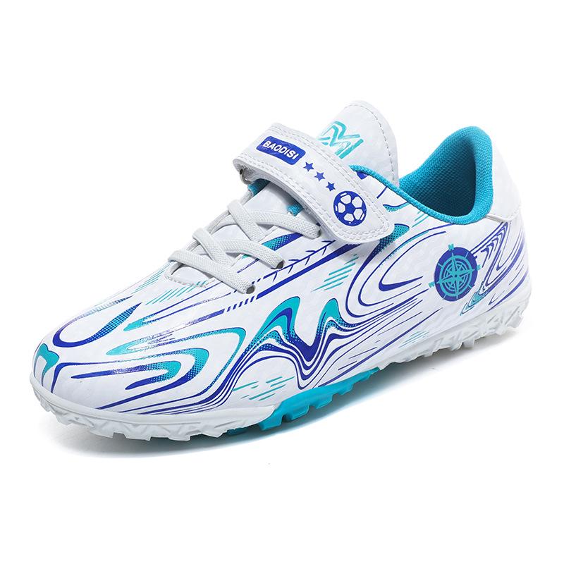 Kids' Velcro Soccer Shoes: Durable Cleats for Outdoor Training and School Play