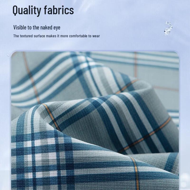 Jinjuan Men's Summer Plaid Short Sleeve Casual Top