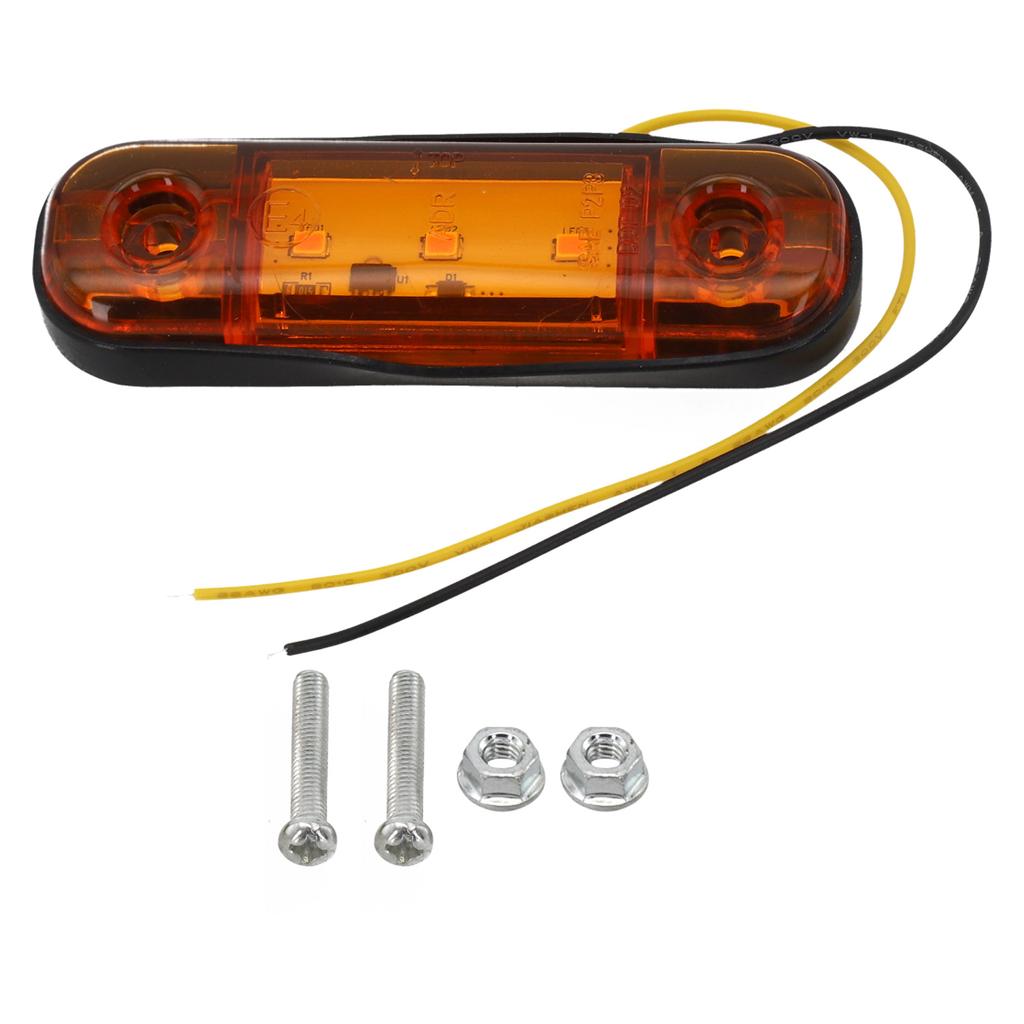 Bright Truck Side Light 12V 24V 3LED Side Light Ultra-bright LEDs Wide Illumination Enhanced Visibility For Road Safety