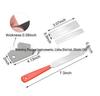 Guitar Fret Leveling and Sanding Tool Set with Stainless Steel File and Ruler