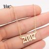 1980-2019 Birth Year Number Charm Pendant Stainless Steel Chain Necklace Jewelry