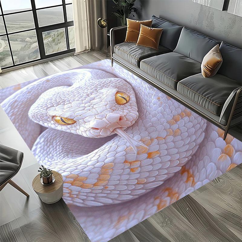 Living Room Sofa Kitchen Entrance Doormat Large Area Rugs 3D Printing Animal Snake Pattern Carpet Non Slip Balcony Floor Mat
