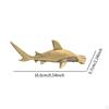 Brass Hammerhead Shark Sculpture Figurine 16.6 Cm Sea Animal Decor Ornament Home Decoration