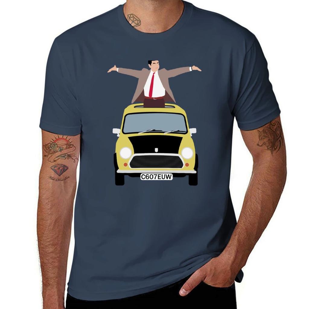 Mr Bean And Mini Tshirt Gym Wear Breathable Short Sleeve Tee Tshirt