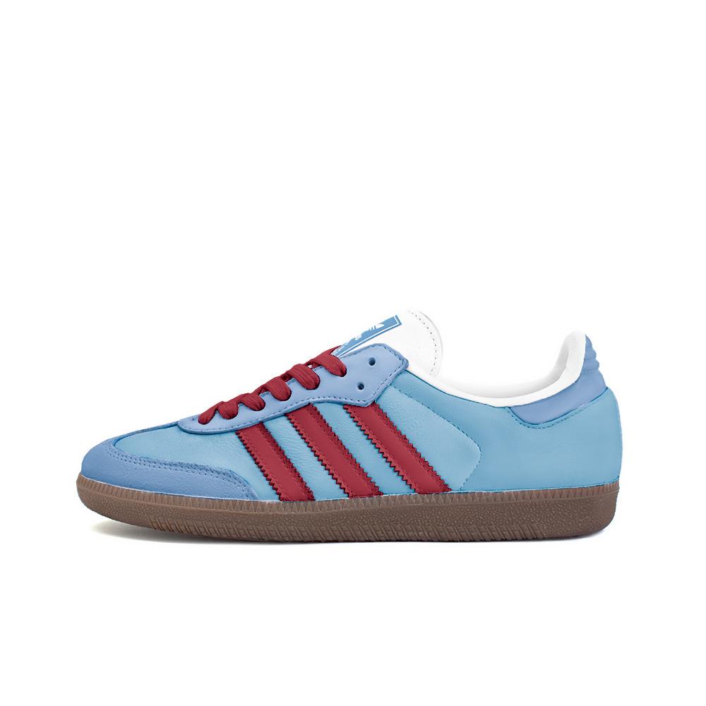 

Adidas Originals SAMBA OG Abrasion Resistant Low top Skateboard Shoes Unisex Blue Red B75806(Team354-) 44⅔