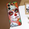Catrina Beautiful Rose Girl Skull Case For Redmi Note 11 12 13 Pro Plus 9 10 10S 11S 12S Redmi 12 9C 10C 12C 13C Back Cover